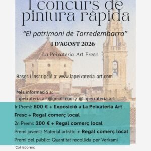 Cartell I Concurs Pintura ràpida La Peixateria Art Fresc Torredembarra 1 d'agost 2026
